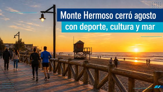 Monte Hermoso cerró agosto con un fin de semana de deporte, cultura y actividades frente al mar