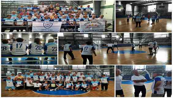 Los adultos mayores tuvieron su torneo de Voley Adaptado con sus pares de Coronel Suarez