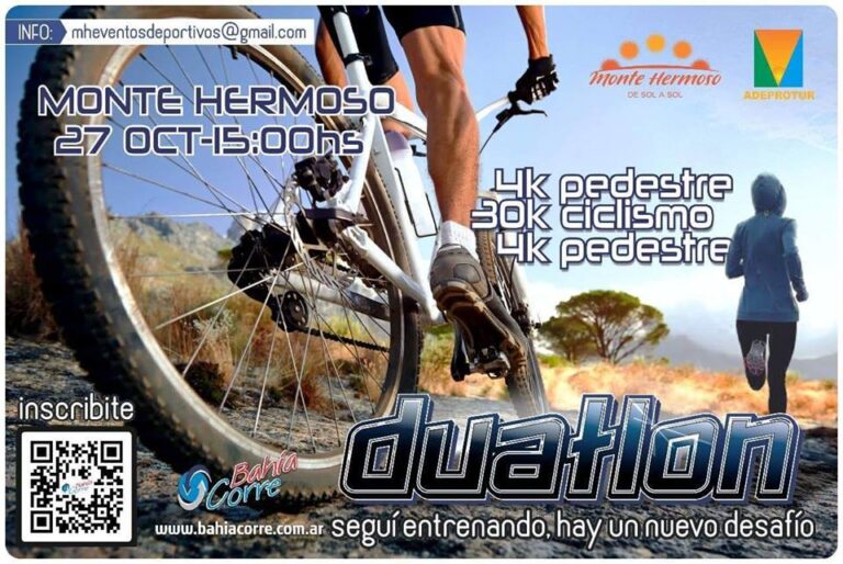 Nueva edición del Duatlón de Monte Hermoso