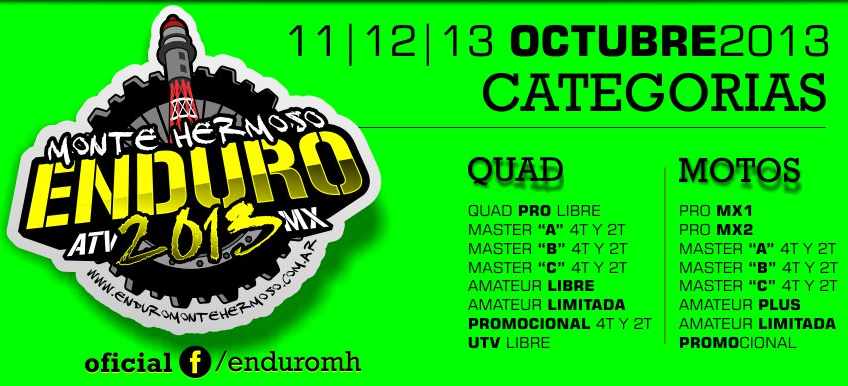 Ya llega el Enduro de Monte Hermoso 2013