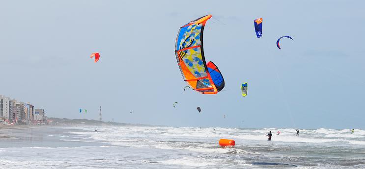 Monte fue sede para el Kitesurf